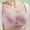 Pink, variant on Summer Sports Bras for Women Solid Color Women's Lace Thin Style Ventilate Large Size Bra No Underwire S-3XL