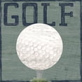 thumbnail image 2 of Reed, Tara 12x12 Gold Ornate Wood Framed with Double Matting Museum Art Print Titled - Golf Days neutral XI-Golf, 2 of 4
