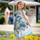 thumbnail image 5 of Balery World Travel Camisón de princesa para niñas, pijama de algodón con mangas abullonadas, suave y bonito.-Medium, 5 of 6