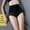 Black, variant on Babysbule Womens Shapewear Women's Lace Open File Temptation Plus Size Panties Low Waist Free Breifs
