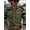 A03-Green, variant on Men's Denim-Style Long Sleeve Button-Front Shirt with Chest Pockets and Aztec Geometric Detail Lightweight Soft Twill Fabric for Casual Daily Wear and Streetwear All-Season