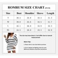 thumbnail image 7 of Womens Striped Sweater Dress Half Zip Shawl Collar Ribbed Knit Long Sleeve Loose Sweaters Pullover Mini Dress, 7 of 7