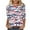 09-Multicolor, variant on Xdegoge ofertas En4th of July Shirts Womens Plus Crewneck Womens Blouse 3/4 Sleeve Clothing Made In USA Oversized Graphic Tshirt Plus Size Spring Tops Vintage Clothes Camisa Roja Para Mujer