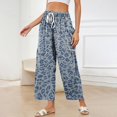 thumbnail image 7 of Textilo Womens Barrel Sweatpants Cheetah Print Wide Leg Pants with Side Pockets Drawstring Elastic Waist Trouser Baggy Comfy Casual Lounge Fall Winter Clothes, 7 of 7