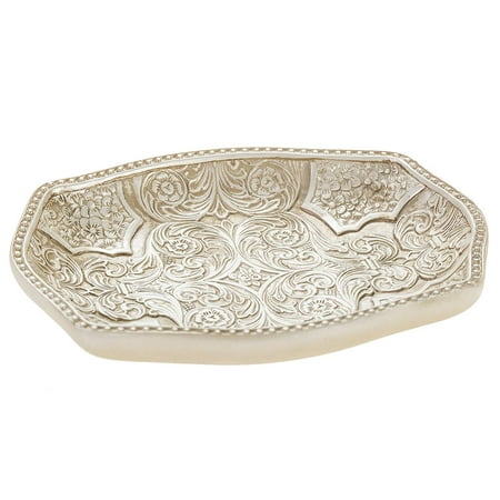 Victoria Victoria Soap Dish for Bathroom, Decorative Dry Bar Holder- Durable Resin Design- Best Dishes for Sink/Bath/Shower/Bathtub (Best Soap Carving Design)