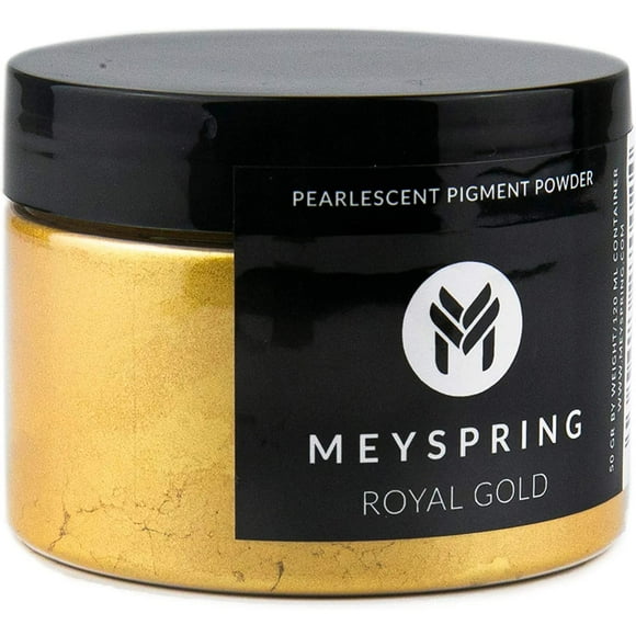 Polvo de mica MEYSPRING Royal Gold para resina epoxídica de 10 a 60 micras
