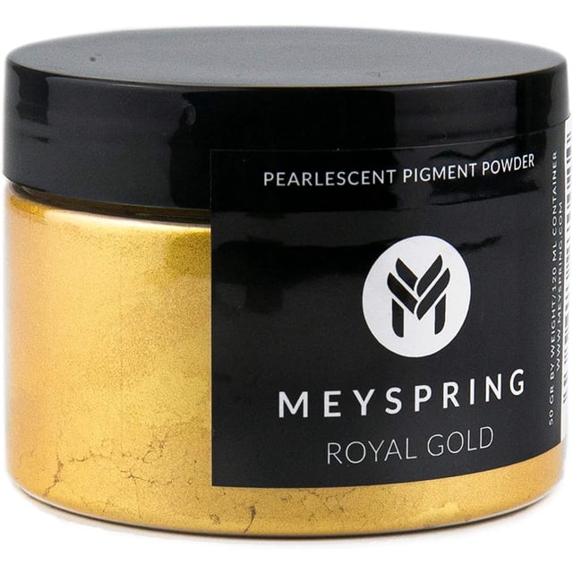 Polvo de mica MEYSPRING Royal Gold para resina epoxídica de 10 a 60 micras