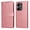 Pink, variant on Wallet Phone Case for Xiaomi Poco M6 Pro 4G with Card Holder and Stand Function Blue