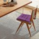thumbnail image 2 of 4-Piece Dining Chair Seat Cushion Set, 40 x 40cm Comfortable Dining Chair Cushion, Kitchen Chair Cushion with Tie-Straps (Purple), 2 of 4