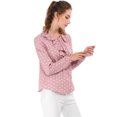 thumbnail image 5 of INSPIRE CHIC Women's Valentine's Day Ruffle Neck Long Sleeve Blouse Shirts XS Pink-Dots, 5 of 9