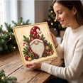 thumbnail image 4 of Christmas Diamond Art Painting Kit for Beginners, DIY Pearl Art Set with Frame 9 Classic Holiday Designs for Wall Decor Home Holiday Gift by OVFUIZ, 4 of 6