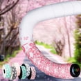 thumbnail image 2 of Road Bike Bar Tape Bicycle Handlebar Strap Sakura Pattern Shock Absorber Soft Handlebar Grip Tape Road Bike Gravel Handles Cover, 2 of 8