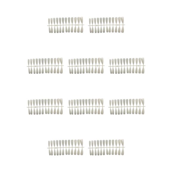 Vogacara Tabletas para mejorar las uñas Durabilidad a prueba de agua Textura esmerilada Puntas de manicura para uñas falsas JM-01Blanco JM-01Blanco Natural 10piezas