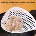 thumbnail image 5 of MOQIN Plastic Kitchen Cooking Skimmers, Strainer Scoop Colander Slotted Pasta Spoon Plastic Skimmer Spoon with Handle Food Drain Shovel for Kitchen Cooking, White and Orange, 5 of 9