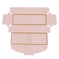 thumbnail image 3 of 20pcs Rectangular Biscuit Boxes Paper Cookie Container Baking Packaging Box Party Supplies (Pink with Golden Edge), 3 of 7