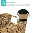 thumbnail image 4 of Best Choice Products Set of 4 Multipurpose Stackable Seagrass Storage Laundry Organizer Baskets w/ Handles - Natural, 4 of 6