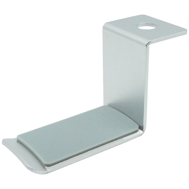 Soporte para gancho para auriculares Montaje en pared Aluminio Soporte para auriculares Colgador Universal Paragüero, Tipo giratorio, Plata seitruly EL001432-03