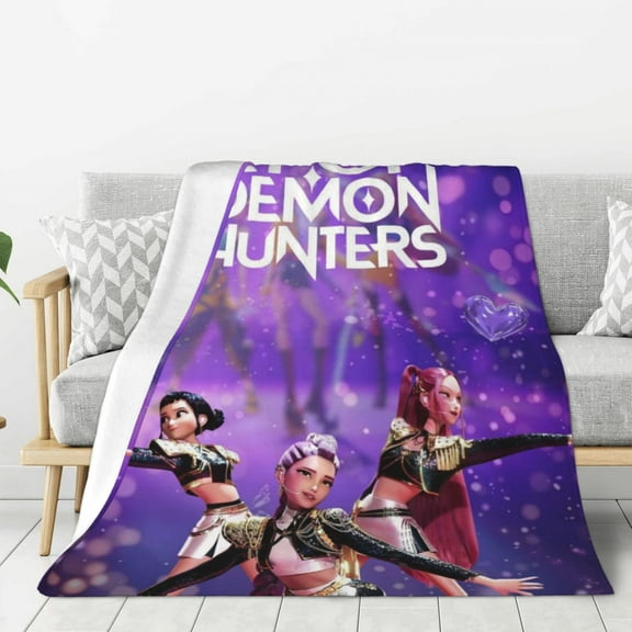 K Pop De-mon Hu&nt-ers Slay Ultra Soft Fleece Throw Blanket Lightweight Warm and Plush,Cozy Couch and Travel Blanket,Year Round Comfort,40x30
