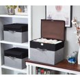 thumbnail image 3 of Storage Box with Lid Decorative Box Large Storage Bins with Lid ( & with Flip Lid), 3 of 9