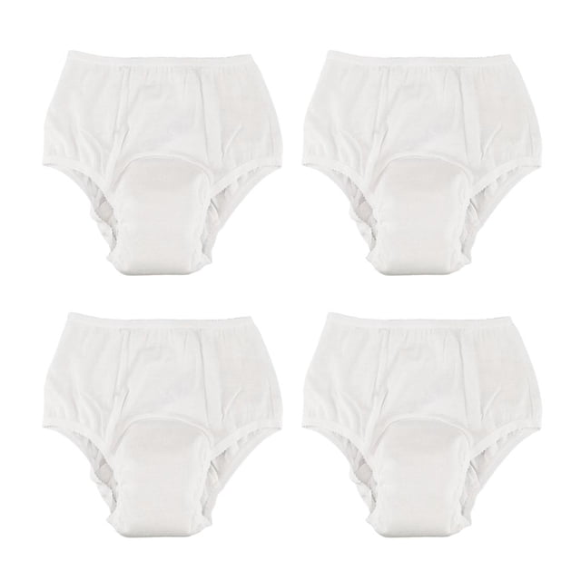 Esquirla Culottes pour Femme en Coton Absorbant pour Incontinence Lavable 4 Pcs TG