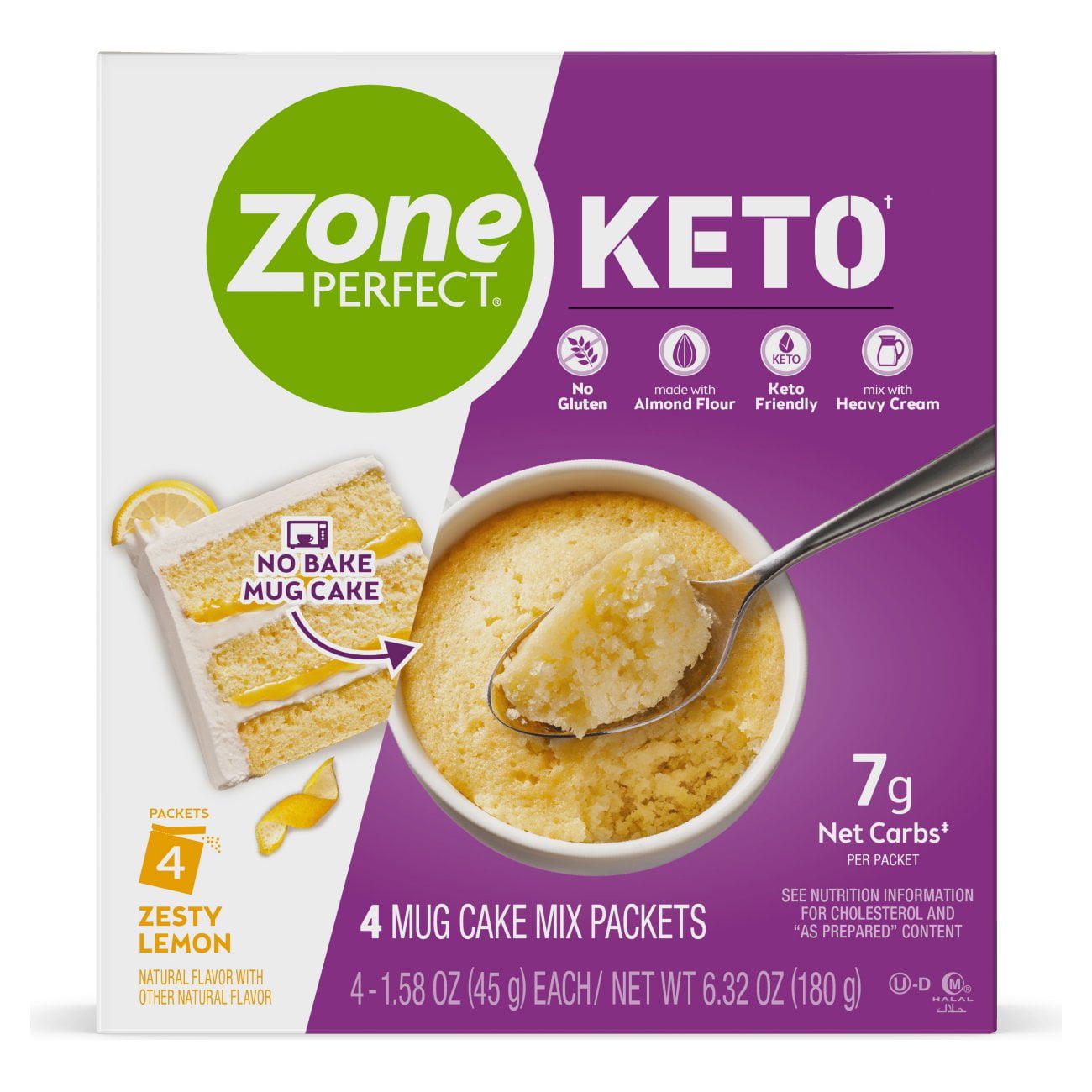 ZonePerfect Keto Mug Cake, GlutenFree No Bake Mug Cake ZonePerfect Keto Mug Cake, GlutenFree No Bake Mug Cake