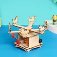thumbnail image 1 of Toddmomy Building Toy Set Kid Merry-Go-Round Toy Wood Multi 1 Set, 1 of 8