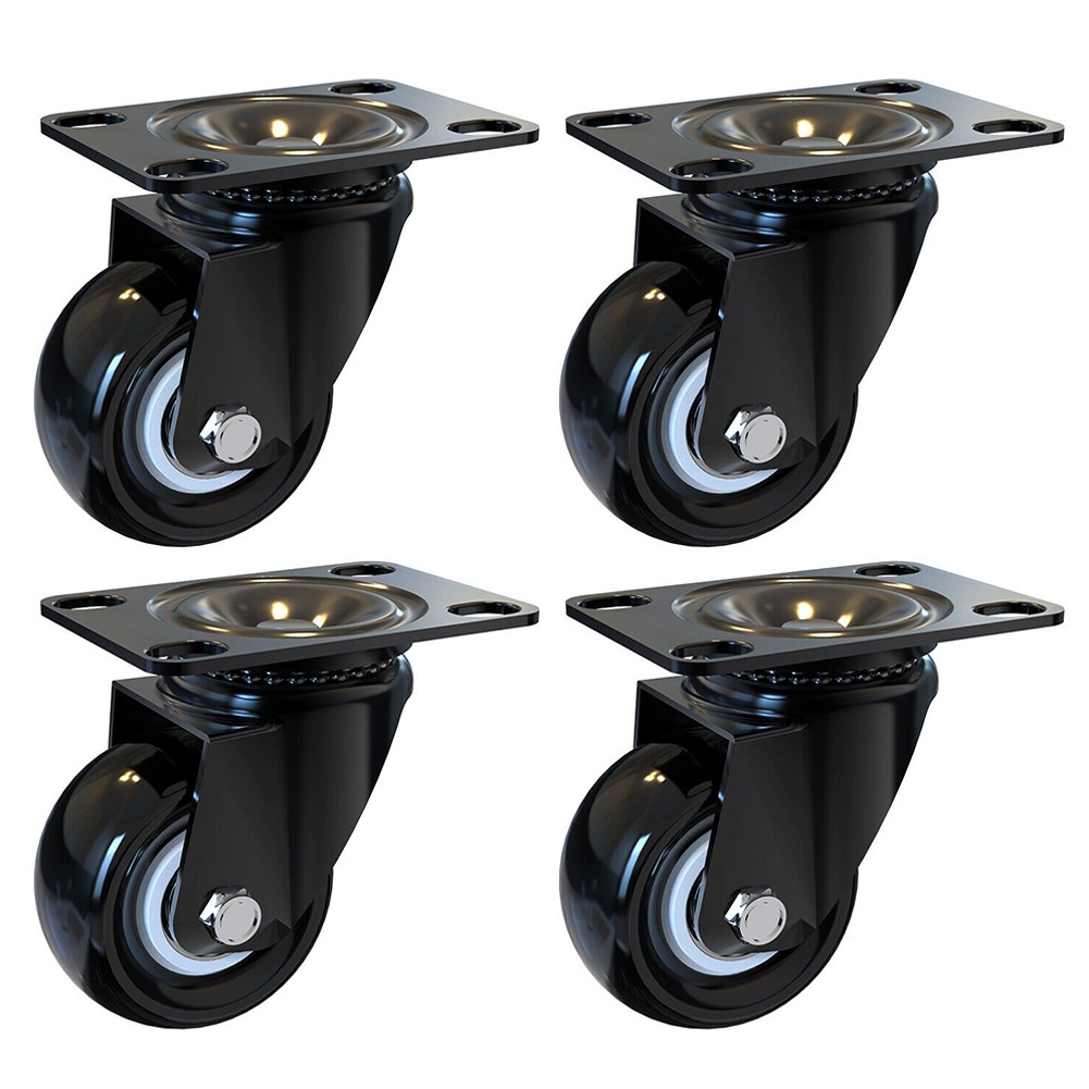 Suyin 4Pcs Heavy Duty Caster Wheels Locking Casters/Brake Swivel Plate