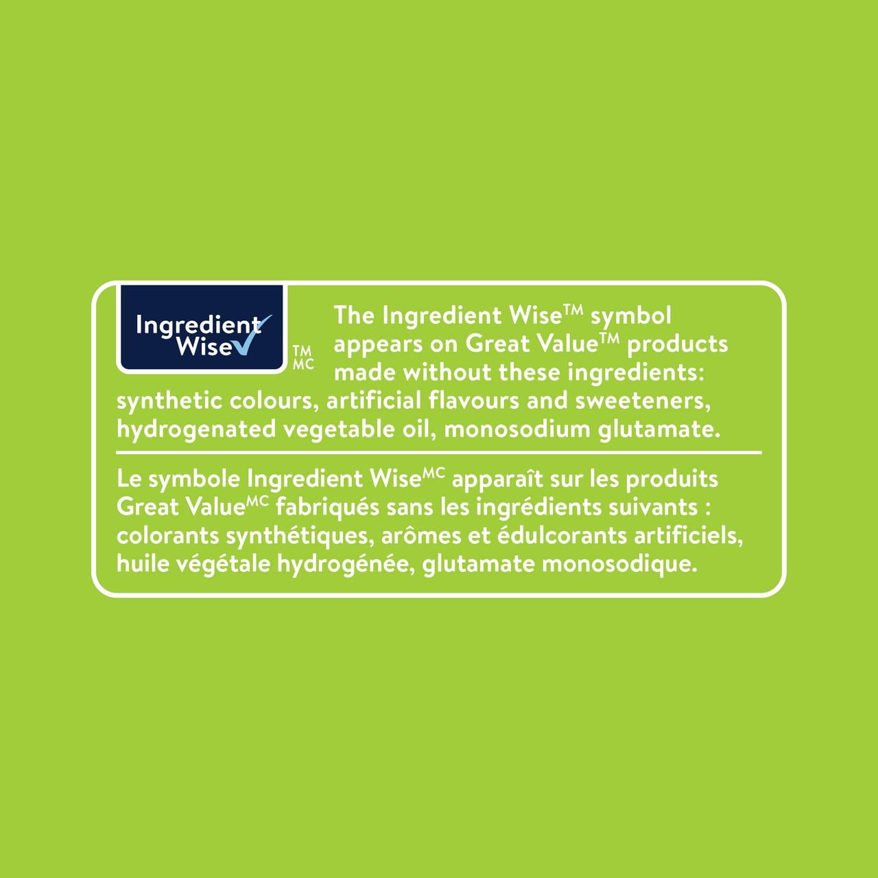 Pailles aux légumes Saveur de romarin et d’huile d’olive Great Value 142 g