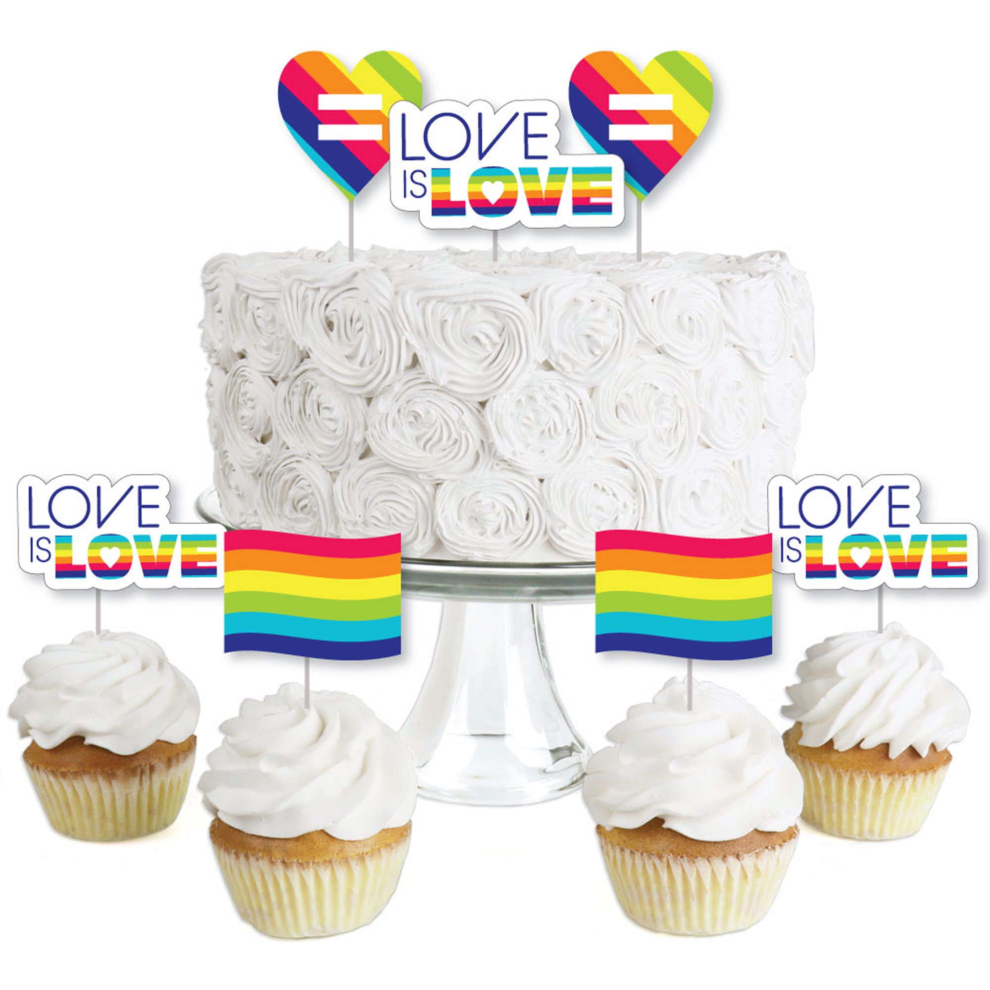 Edible Rainbow Cupcake Sprinkles Mix Cake Toppers Decorations Unicorns Pride