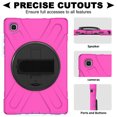 thumbnail image 7 of XYX Case for Samsung Galaxy Tab A7 10.4 inch SM-T500/SM-T505 with 360 Degree Rotating, Hand Strap, Shoulder Strap, Rose, 7 of 7