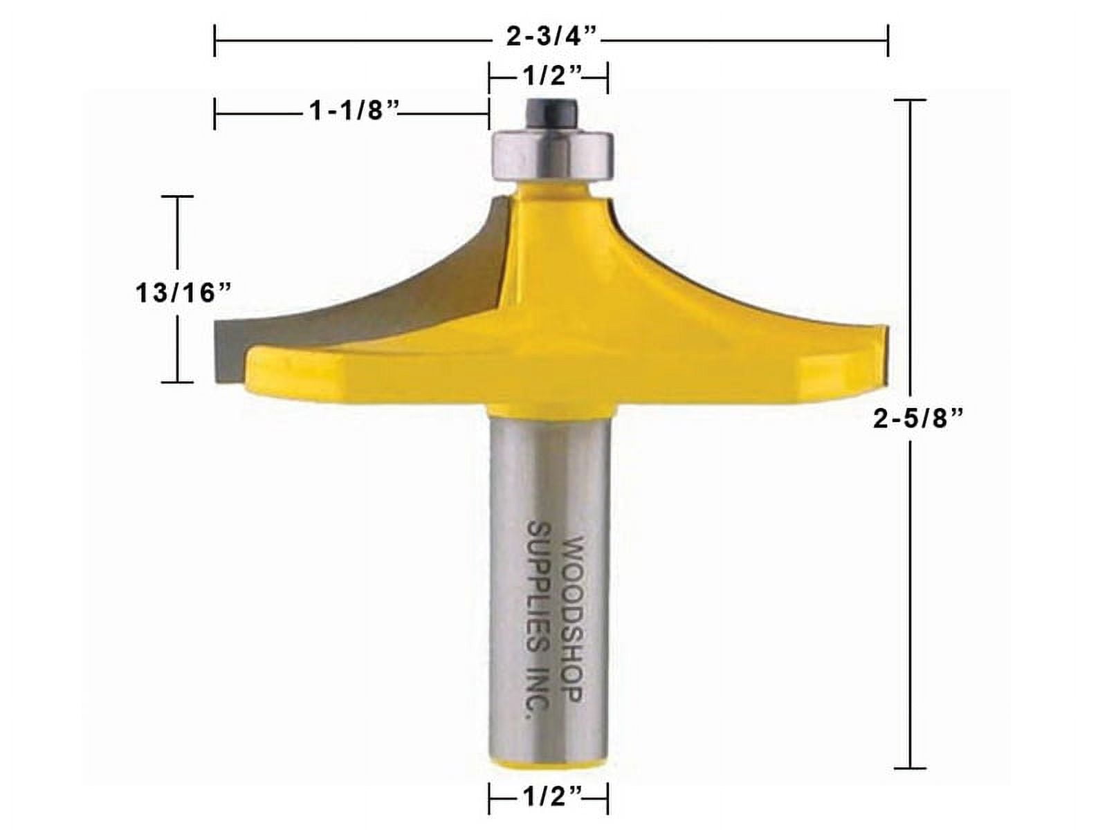 2 Bit Handrail Router Bit Set - Standard/Flute - Yonico