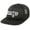 Black/Black, variant on Mens Christian Rooted In Christ Embroidered Rope Hat Foam Front Mesh Back Trucker Hat, Black/White
