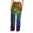 thumbnail image 3 of Goofa Pride Rainbow Printed Soft Pajama Pants for Women, Wide Leg Comfy Casual Lounge Yoga Pants-Large, 3 of 9