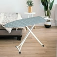 thumbnail image 3 of Replacement Ironing Board Cover Small, Heavy Duty Cotton Padded Mat for Travel Boards, 1 Count, 35.4 x 12.2 Inch, High Temp Resistant Cover, College Essentials, Guest Room, Hotel Amenities, 3 of 8