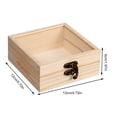 thumbnail image 6 of Lockable Decorative Wooden Storage Box Craft Souvenir DIY Organizer Removable Tray Dividers Gift Storage Container, 6 of 7