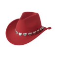 thumbnail image 2 of Gtoiithly Fedora Hats for Women British Fashion Elegant Jazz Hat Vintage Womens Hats L1-Red, 2 of 5