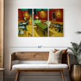 thumbnail image 3 of Elephant Stock The Night Cafe Wall Art - Horizontal Multi Panel Canvas - Living Room Wall Decor - Hobbies And Lifestyle Multi Panel - Yellow And Red Decor By Vincent Van Gogh - 45" x 28", 3 of 8