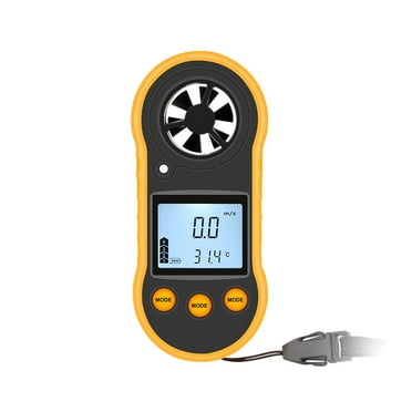 Wind Gauges Handhled Anemometer Measuring Wind Chill Temperature Speed Meter Air Meter Digital Wind Speed Meter for Surfing Fishing
