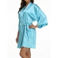 thumbnail image 3 of VintageClothing Women Kimono Satin Mother of the Bride Wedding Short Robe One Size, 3 of 5