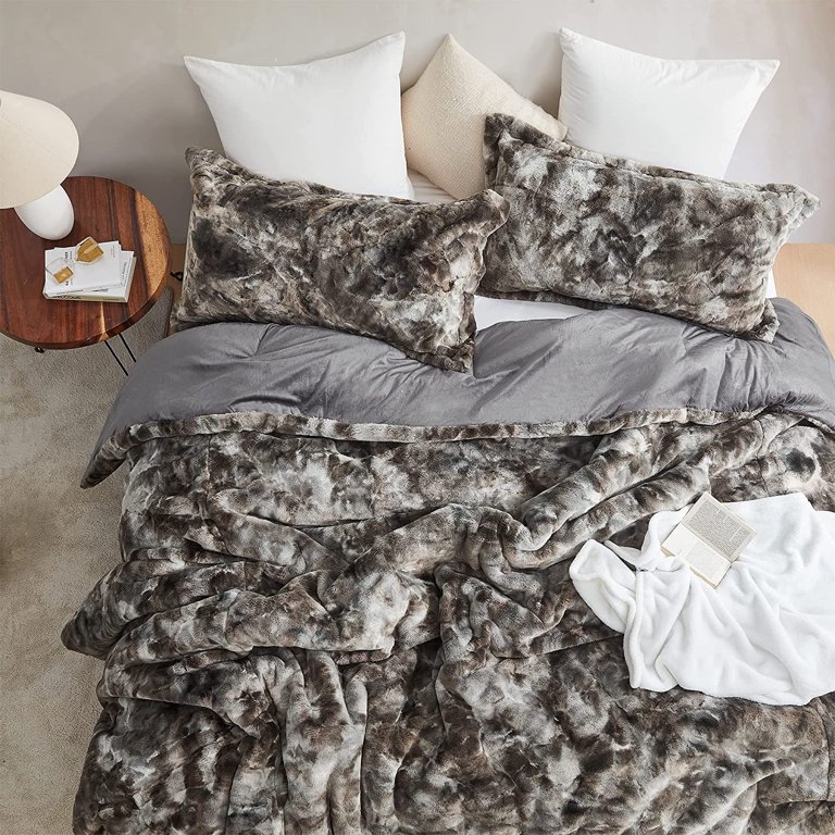 Neutral Dark Gray Extra Large and Extra Thick Coma Inducer Comforter