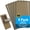Brown, variant on IUU - Extra Strong Magnetic Air Vent Screen Cover for Floor 5-Pack (7'' x 13'', Black)
