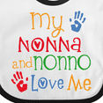 thumbnail image 4 of Inktastic My Nonna and Nonno Love Me Grandchild Boys or Girls Baby Bib, 4 of 4