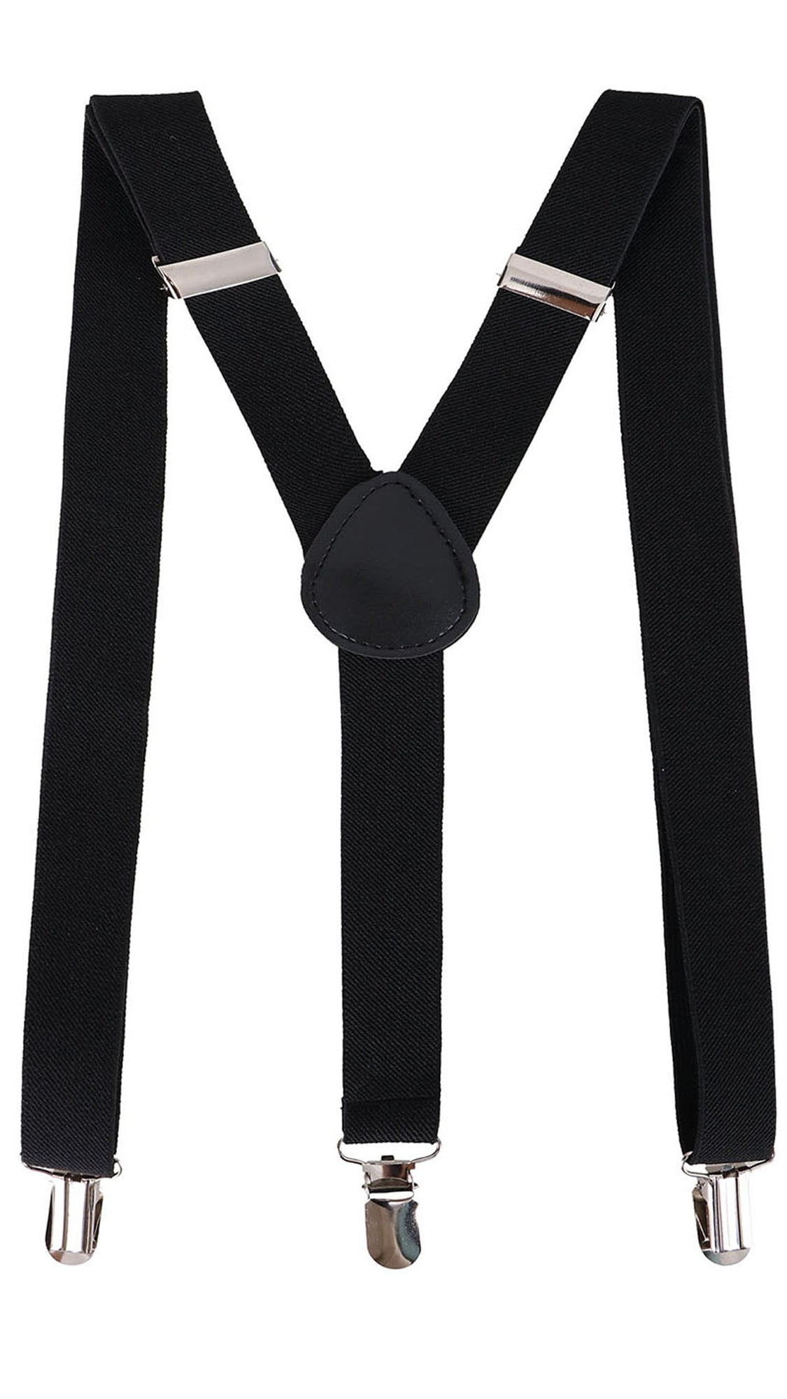 Unisex YBack ClipOn Adjustable Elastic Suspenders, Black Walmart Canada