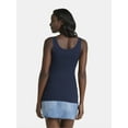 thumbnail image 3 of Time and Tru Women's Ribbed Tank Top, Sizes XS-XXXL, 3 of 5