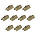 thumbnail image 1 of 100uds Cinta Engarce Abrazadera Extremos, 13mm Marcador Pellizco Cable Extremo Cierres para Bricolaje Artesanía Fabricación, Bronce Tono, 1 of 7