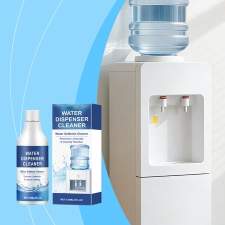 120ml Water Dispenser Cleaner | Portable Descaler & Stain Remover | Food-Grade Citric Formula · Rapid Lime & Scale Removal · Safe for Plastic Stainless Steel Silicone · For Top & Bottom Load