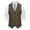 Coffee, variant on Mens Suit Vest Tweed Retro Herringbone Style Formal Dress Vest Stylish Solid Color V Neck Sleeveless Single Button Slim Fit Vintage Casual Versatile Waistcoat Wedding Vest with Pockets