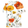 thumbnail image 4 of Fiudx Ofertas y Liquidaciones Blusas Informales de Manga Corta con Cuello Redondo y Estampado a La Moda para Mujer, 4 of 4