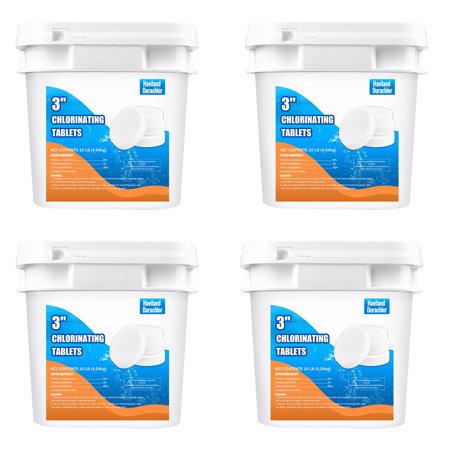 Haviland Durachlor 40 Lb Stabilized Chlorine Tabs for Pools, Hot Tubs, and Spas - (4 Packs 10 Pound)