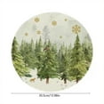 thumbnail image 3 of Lekihaqq Christmas Snowman Round Placemat Insulated Holiday Dining Table Mat Kitchen Dinner Party Decor Festive Winter Table Setting Protective Coaster, 3 of 6